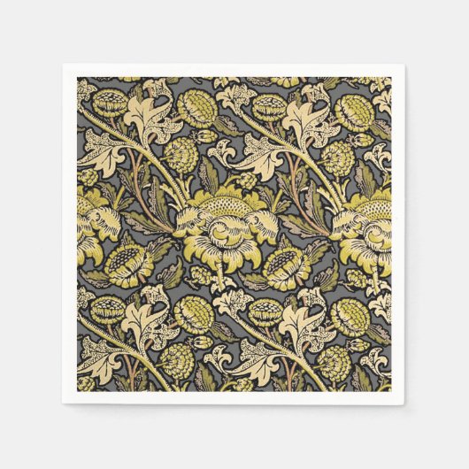 Serviette En Papier William Morris Wey Fond d'écran Floral (Devant)