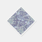 Serviette En Papier William Morris Windrush fleurs bleues (Coin)