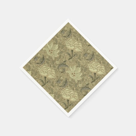 Serviette En Papier William Morris Windrush Motif de fond d'écran (Coin)