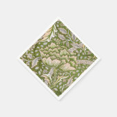 Serviette En Papier William Morris Windrush Motif Floral Classique (Coin)