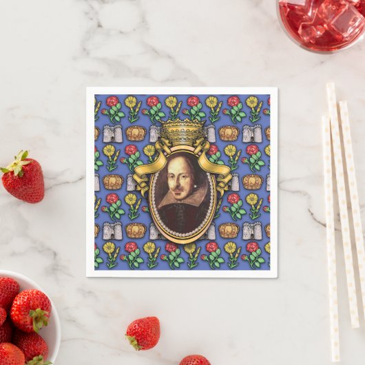 Serviette En Papier William Shakespeare (En situation)
