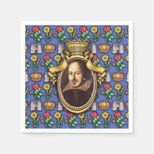 Serviette En Papier William Shakespeare (Devant)