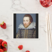 Serviette En Papier William Shakespeare Thème Papier Napkins (En situation)