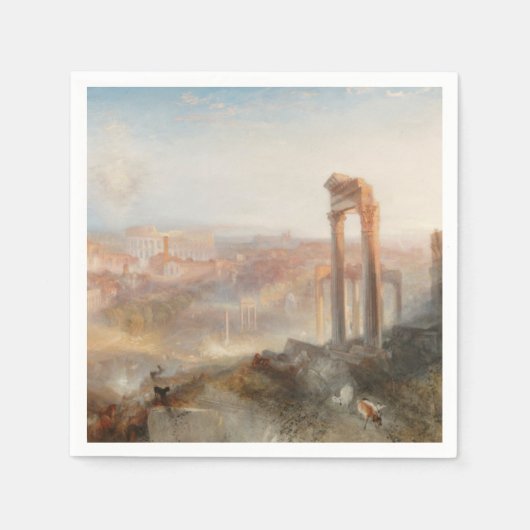 Serviette En Papier William Turner British - Moderne Rome-Campo Vaccin (Devant)
