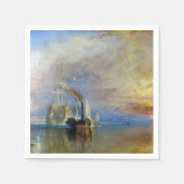 Serviette En Papier William Turner - Le Temeraire de combat (Devant)