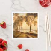 Serviette En Papier William Turner - Mortlake Terrace (En situation)
