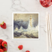 Serviette En Papier William Turner - Phare de Bell Rock (En situation)