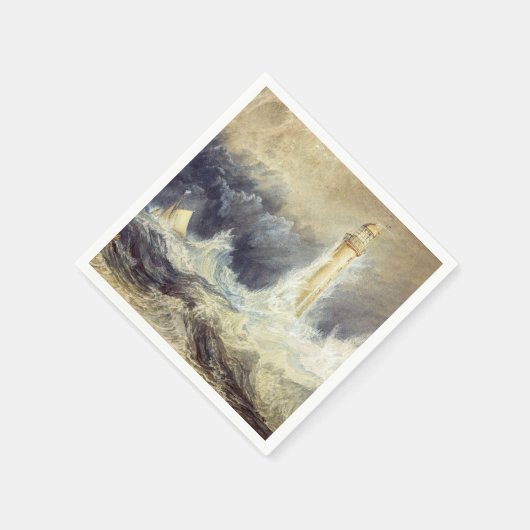 Serviette En Papier William Turner - Phare de Bell Rock (Coin)