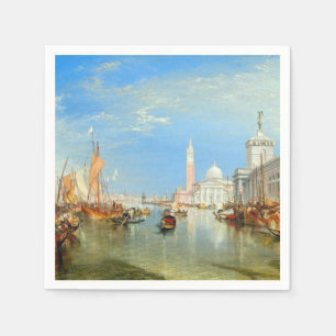 Serviette En Papier William Turner - Venise, le Dogana et San Giorgio