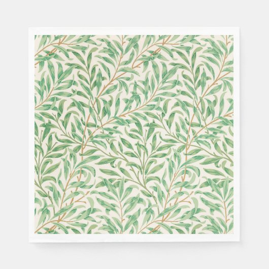 Serviette En Papier Willow Bough William Morris Motif (Devant)