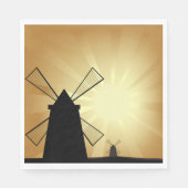 Serviette En Papier Windmills Sunrise (Devant)