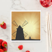 Serviette En Papier Windmills Sunrise