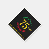 Serviette En Papier Windrush 75e anniversaire (Coin)