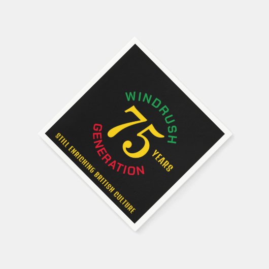 Serviette En Papier Windrush 75e anniversaire (Coin)