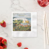 Serviette En Papier Winslow Homer Flower Garden et Bungalow Bermudes (En situation)