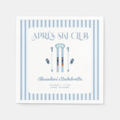 Serviette En Papier Winter Apres Ski Bachelorette Party (Devant)