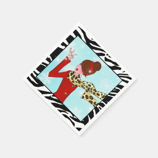 Serviette En Papier "Winter DIVA" (Coin)