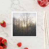 Serviette En Papier Winter Fog Sunrise Nature Photographie (En situation)