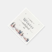 Serviette En Papier Winter onederland 1st birthday (Coin)