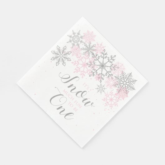 Serviette En Papier Winter Onederland Neige beaucoup de plaisir pour ê (Coin)