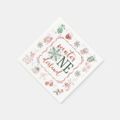 Serviette En Papier Winter ONEderland Party Napkin (Coin)