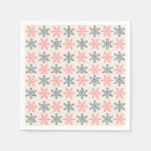 Serviette En Papier Winter Snowflake Paper Napkin (Devant)