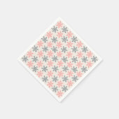 Serviette En Papier Winter Snowflake Paper Napkin (Coin)
