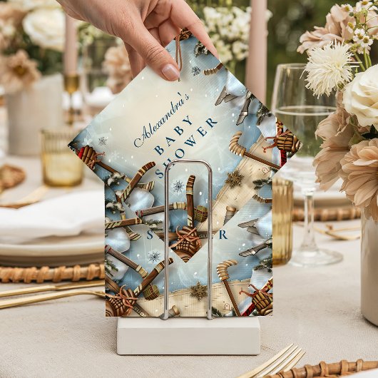 Serviette En Papier Winter Sports Baby Shower