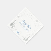 Serviette En Papier Winter Wonderland Baby shower neige papier Napkin (Coin)