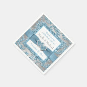Serviette En Papier Winter Wonderland, Coeurs joints Papier serviettes (Coin)