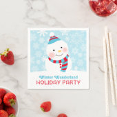 Serviette En Papier Winter Wonderland Fête (En situation)