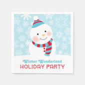 Serviette En Papier Winter Wonderland Fête (Devant)