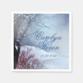 Serviette En Papier Winter Wonderland Mariage Paper (Devant)