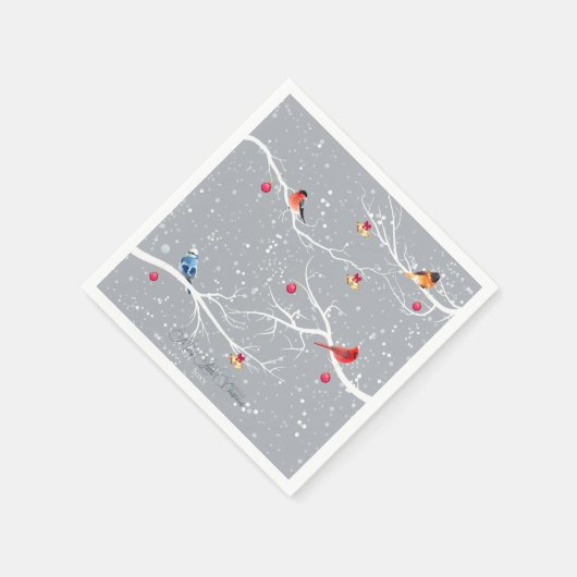 Serviette En Papier Winter Wonderland Noël (Coin)