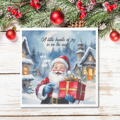 Serviette En Papier Winter Wonderland Noël Père Noël Baby shower