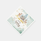Serviette En Papier Winter Wonderland Oh Deer Baby shower (Coin)