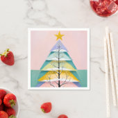 Serviette En Papier Winter's Pastel Glow (En situation)