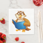 Serviette En Papier Wise Old Owl (En situation)