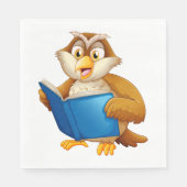 Serviette En Papier Wise Old Owl (Devant)