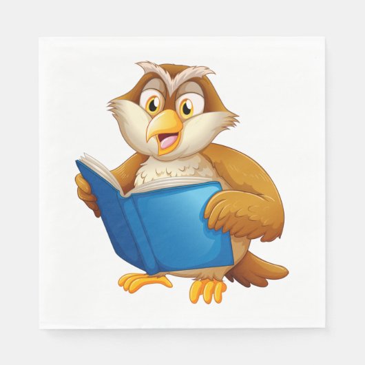 Serviette En Papier Wise Old Owl (Devant)