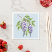 Serviette En Papier Wisteria (En situation)
