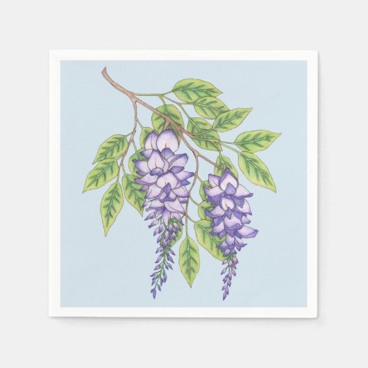 Serviette En Papier Wisteria (Devant)