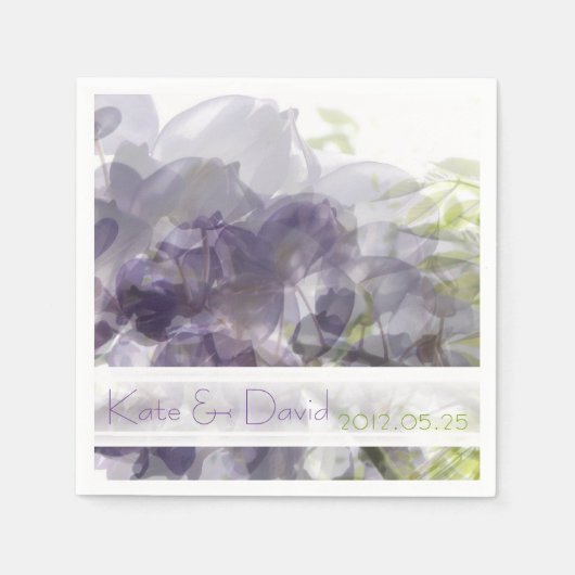 Serviette En Papier ©Wisteria Whisper/Mariage ou toute occasion person (Devant)
