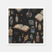 Serviette En Papier Witchcraft Potion Pattern – Halloween Magic (Devant)
