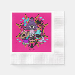 Serviette En Papier Witchy Vibes and Spiders