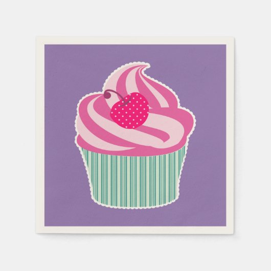 Serviette En Papier WIth Polka Dot Cherry (Devant)