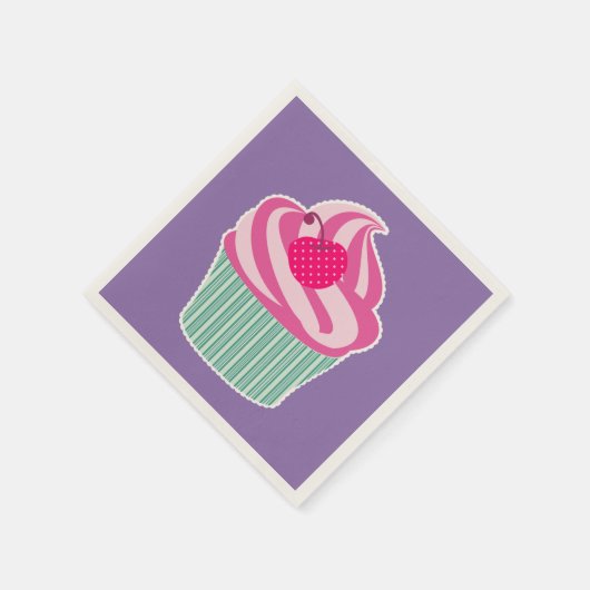 Serviette En Papier WIth Polka Dot Cherry (Coin)