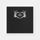Serviette En Papier Wizard Classic - Skeleton Hands Heart (Devant)