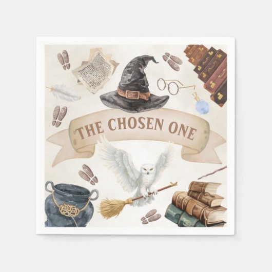 Serviette En Papier Wizard Party Napkin (Devant)