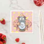 Serviette En Papier Wizard with your face (En situation)